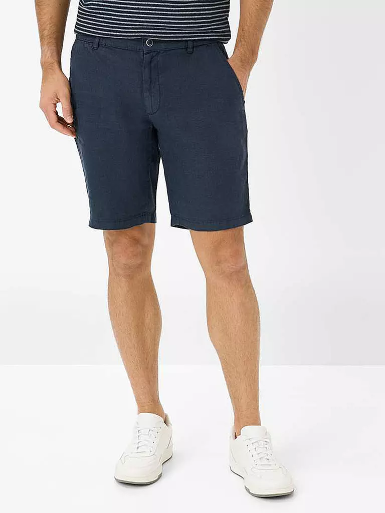 BRAX | Leinenshorts BALU | dunkelblau