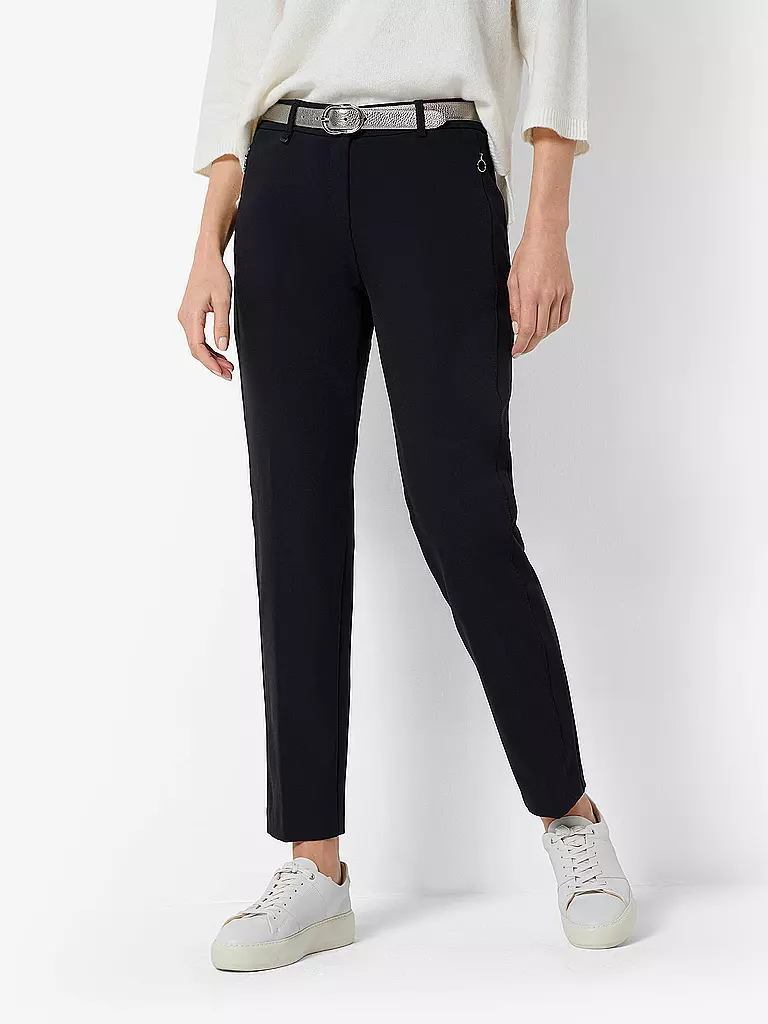 BRAX | Pantalon de tailleur coupe droite 7/8 MARON S | Noir