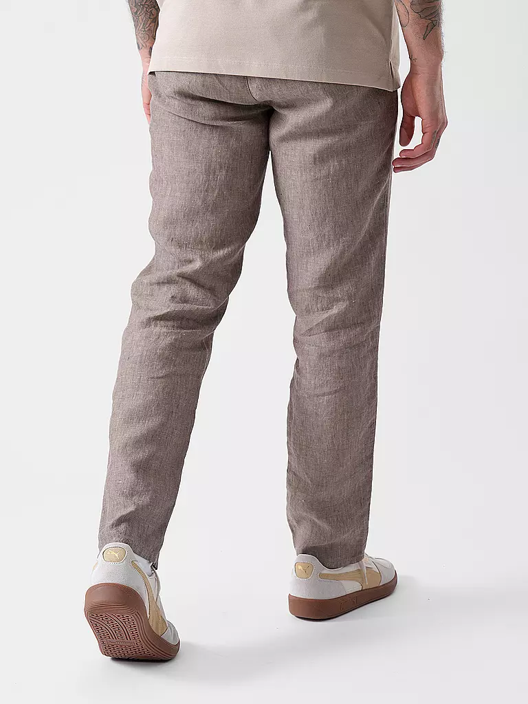 BRAX | Pantalon en lin FABIO JOK | hellbraun