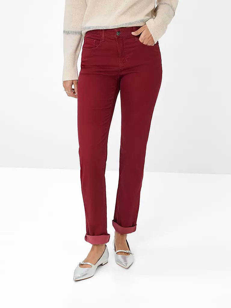 BRAX | Pantalon MARY | dunkelrot