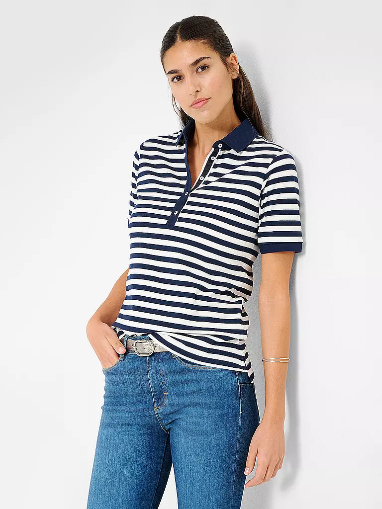 BRAX | Poloshirt CLEO | Bleu foncé