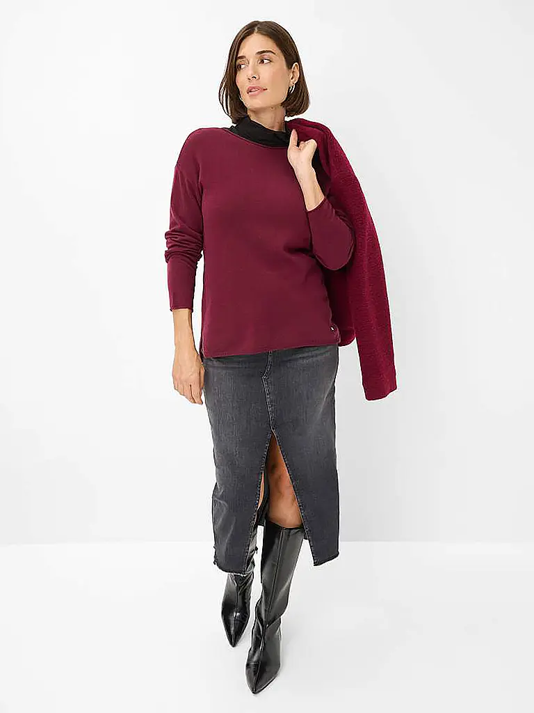 BRAX | Pullover LIZ | dunkelrot