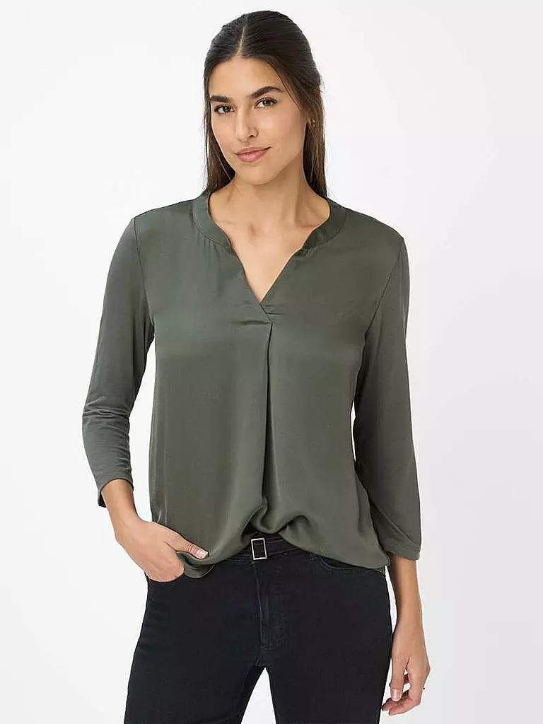 BRAX | T-shirt blouse CLARISA M | Olive