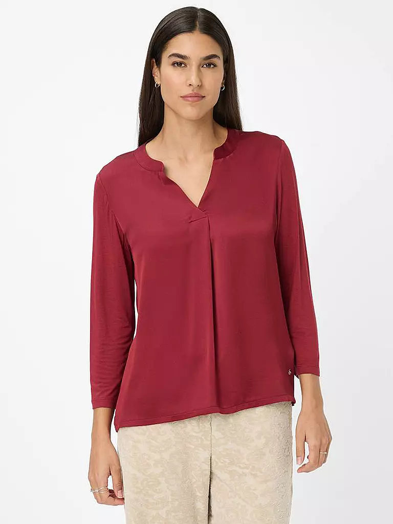 BRAX | T-shirt blouse CLARISA M | Rouge foncé