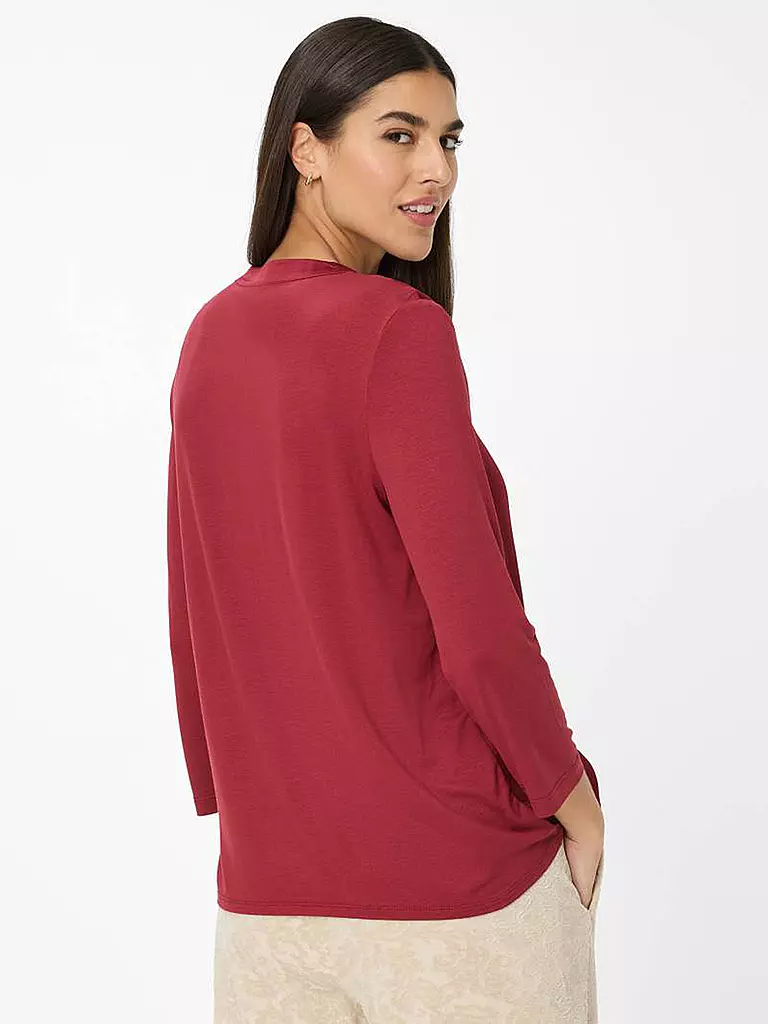 BRAX | T-shirt blouse CLARISA M | Rouge foncé
