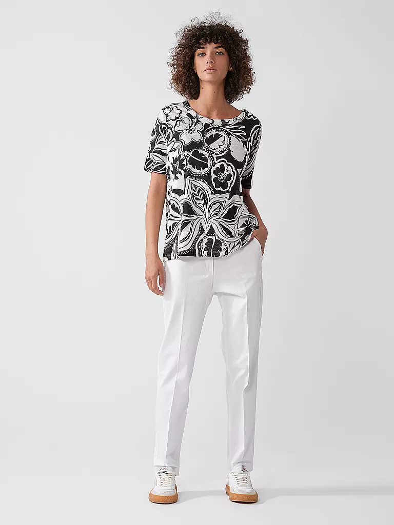 BRAX | T-shirt en lin CANDICE | schwarz