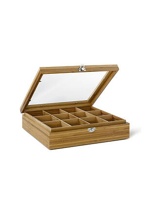 BREDEMEIJER | Boîte à sachets de thé en bambou avec 12 compartiments
