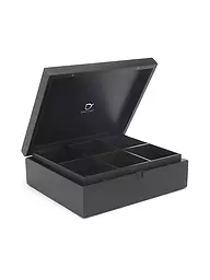 BREDEMEIJER | Boîte à sachets de thé 6 compartiments Bambou Noir | Noir