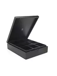 BREDEMEIJER | Boîte à sachets de thé 9 compartiments Bambou Noir | Noir