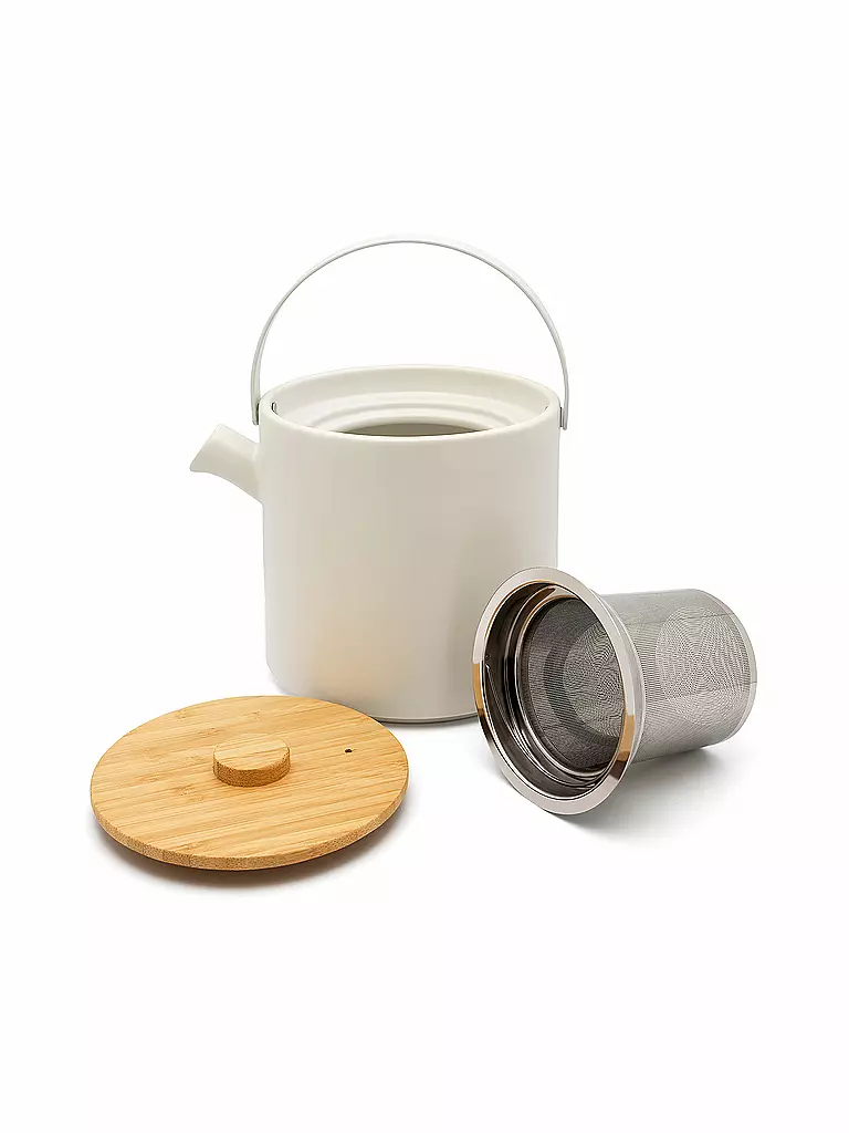 BREDEMEIJER | Set à thé UMEA 1,2 l Blanc/Bambou | Blanc