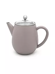 BREDEMEIJER | Théière à double paroi EVA 1,1 l Blanc / Mat | Gris clair