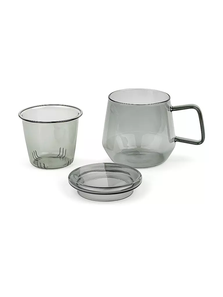 BREDEMEIJER | Théière TEA FOR ONE LIVORNO 0,35l Verre Noir | 