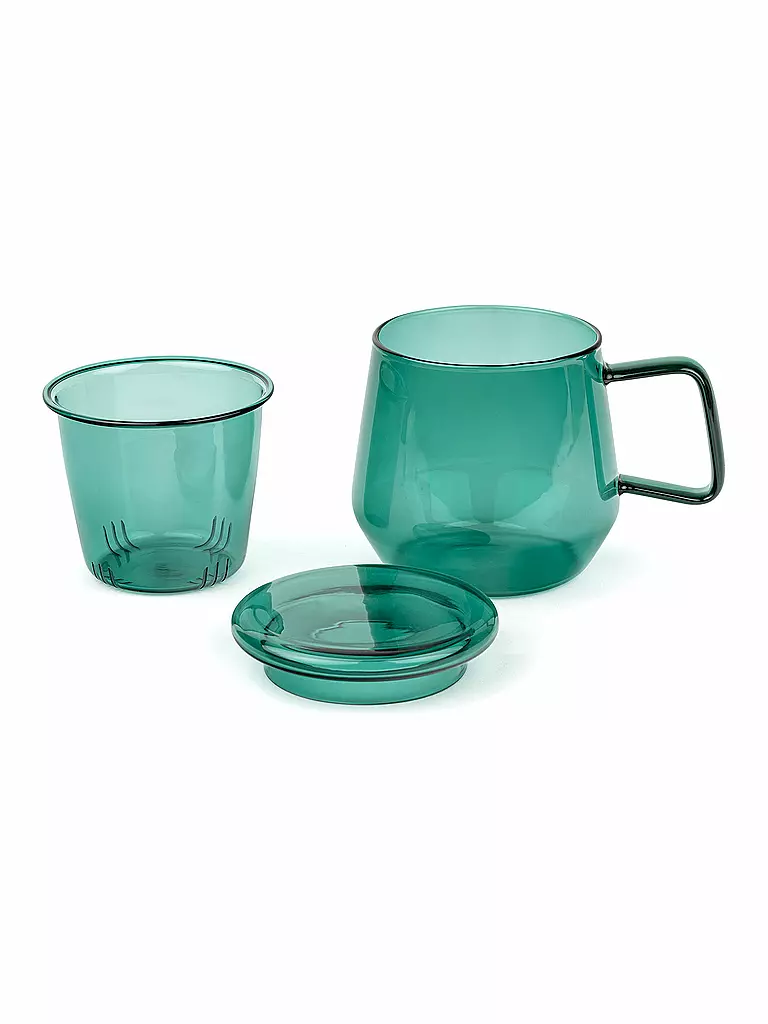 BREDEMEIJER | Théière TEA FOR ONE LIVORNO 0,35l Verre Vert Jade | grün