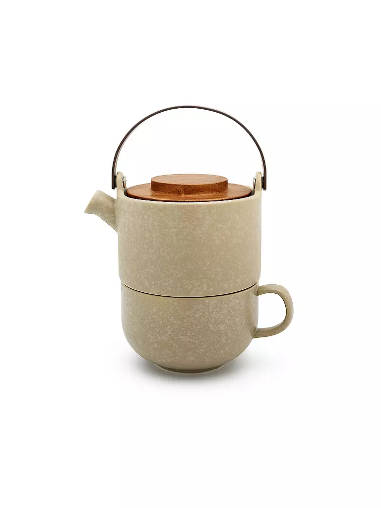 BREDEMEIJER | Théière TEA FOR ONE UMEA 0,5l Gris argile / Bambou | camel