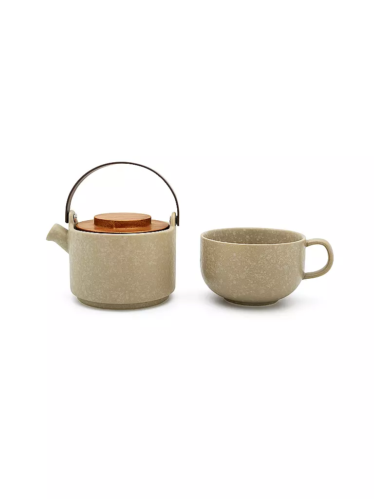 BREDEMEIJER | Théière TEA FOR ONE UMEA 0,5l Gris argile / Bambou | camel