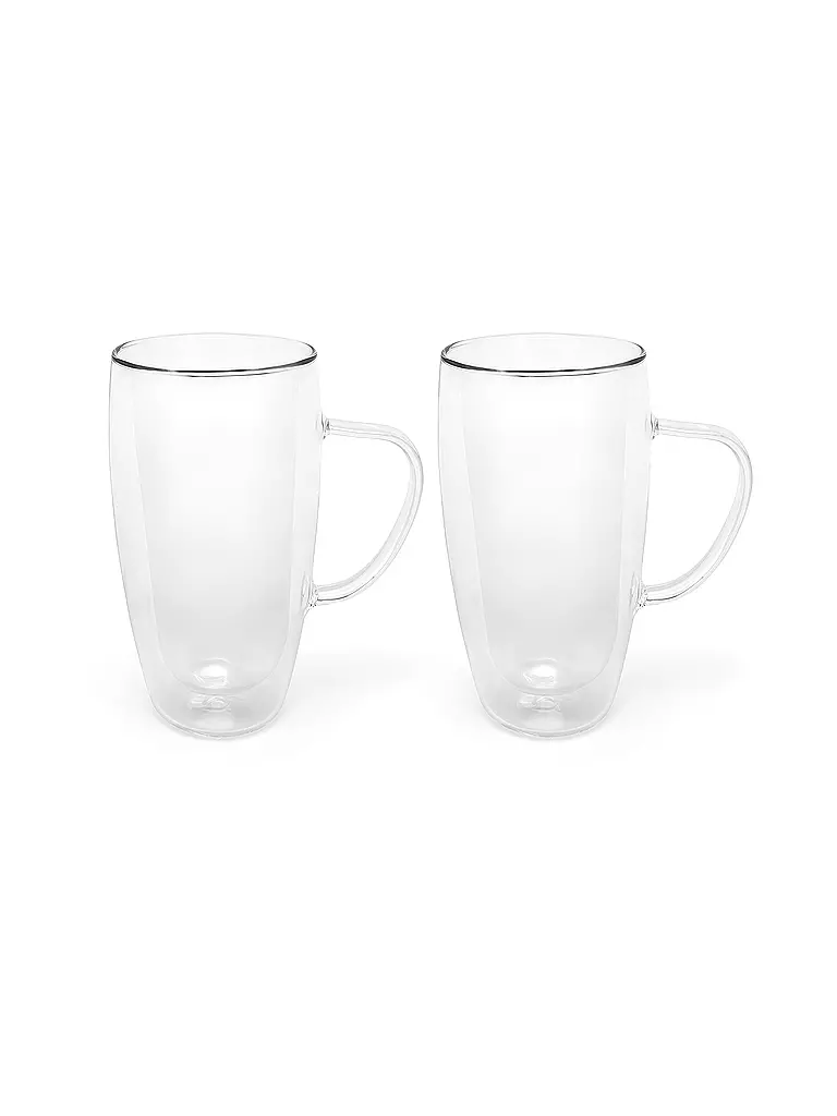 BREDEMEIJER | Verre à double paroi Cappuccino/Latte Macchiato lot de 2 0,4 l | Transparent