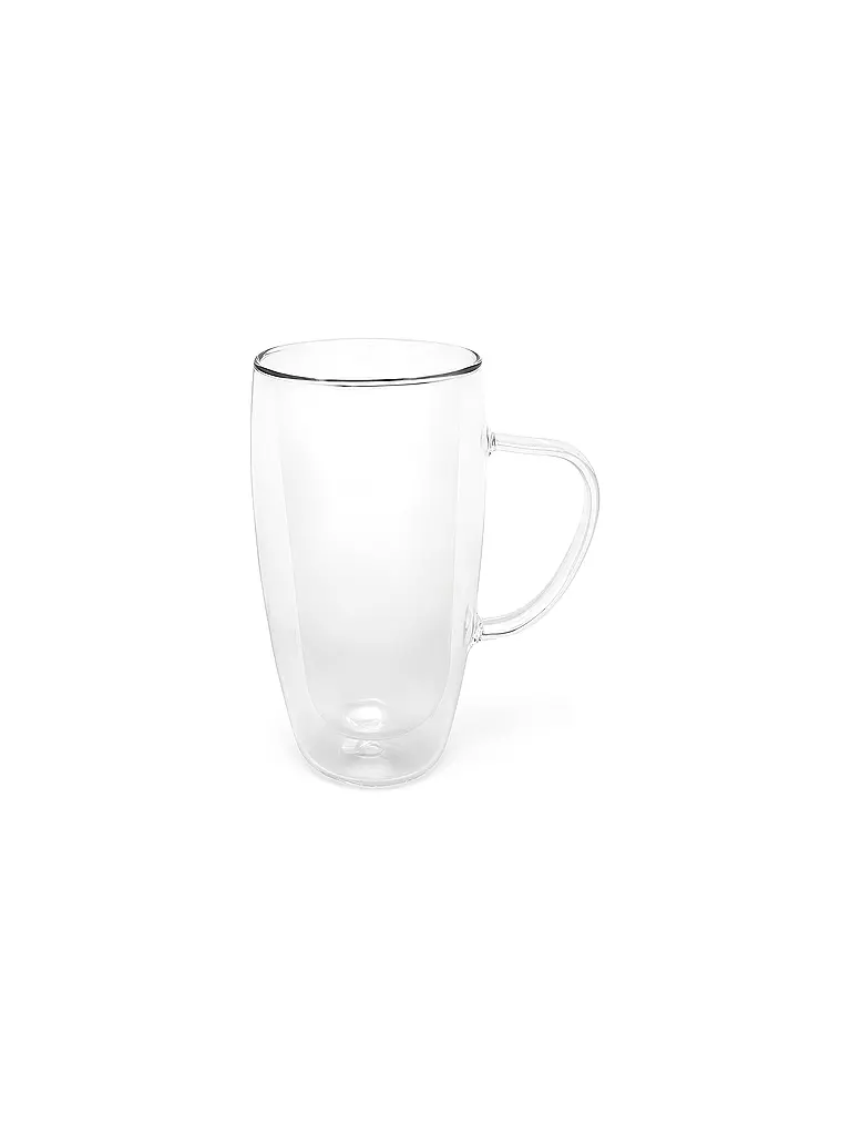 BREDEMEIJER | Verre à double paroi Cappuccino/Latte Macchiato lot de 2 0,4 l | Transparent