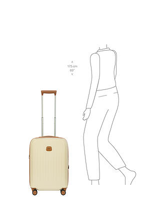 BRICS | Trolley cabine 55cm extensible TAORMINA Cream