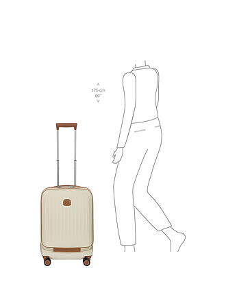 BRICS | Trolley cabine 55cm extensible TAORMINA Cream