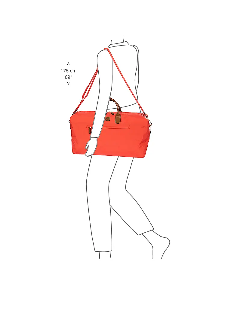 BRICS | Reisetasche X-Travel 55cm Papavero / Coquelicot | Orange