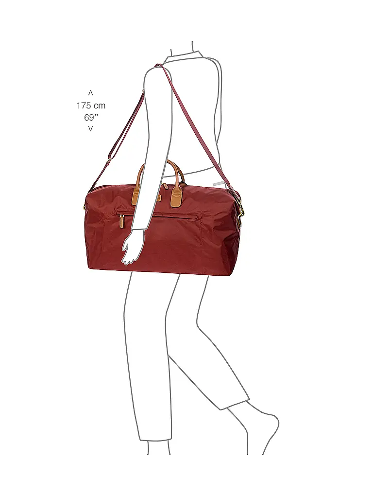 BRICS | Sac de voyage X-Travel 55cm Bordeaux | 