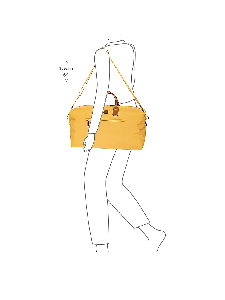 BRICS | Sac de voyage X-Travel 55cm Miele / Honey | Jaune