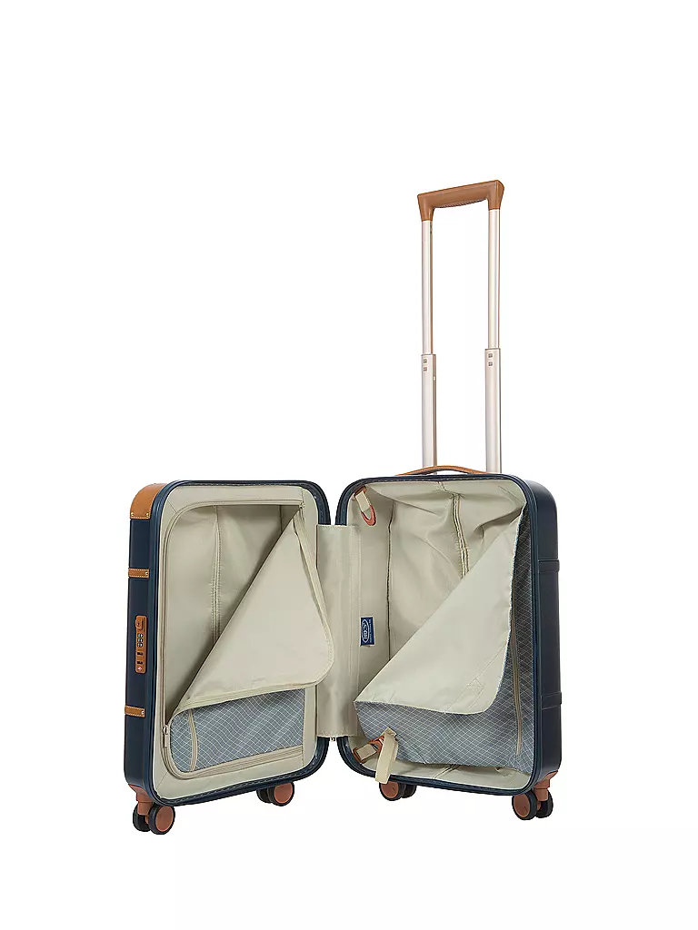 BRICS | Trolley "Bellagio" 55cm (Bleu/Tabac) |