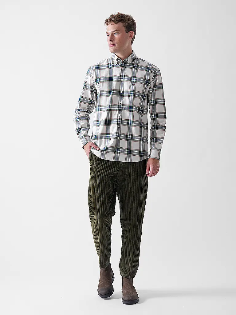 BRIGLIA | Pantalon en velours côtelé PORTOFINO | olive