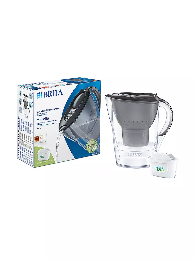 BRITA | Filtre à eau MARELLA 1,4 l Gris | Gris