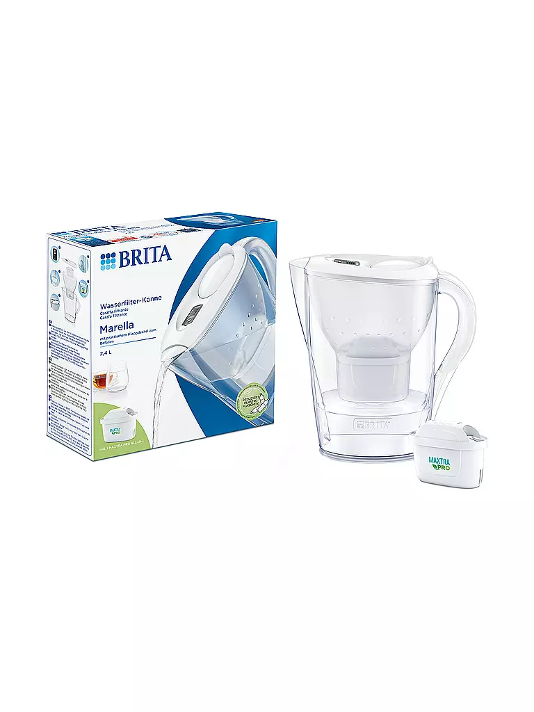 BRITA | Filtre à eau MARELLA 1,4l Blanc | Blanc