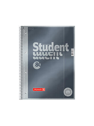 BRUNNEN VERLAG | Brunnen Collegeblock Premium A4 Quadrillé Reliure spirale 80 feuilles