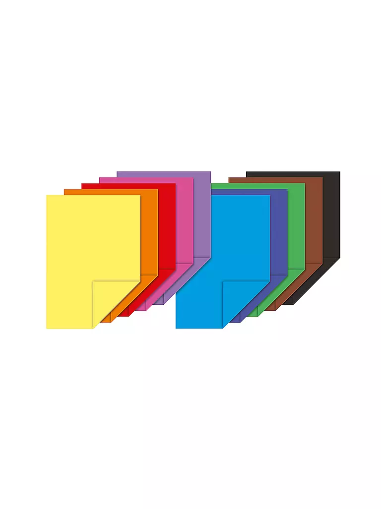 BRUNNEN VERLAG | Bloc de papier couleur A3 - 10 feuilles | Aucune couleur