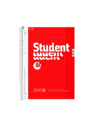 BRUNNEN VERLAG | Brunnen Collegeblock A4 à spirale, 80 feuilles | Aucune couleur