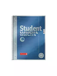 BRUNNEN VERLAG | Brunnen Collegeblock Premium A4 Ligné Reliure spirale 80 feuilles | Aucune couleur
