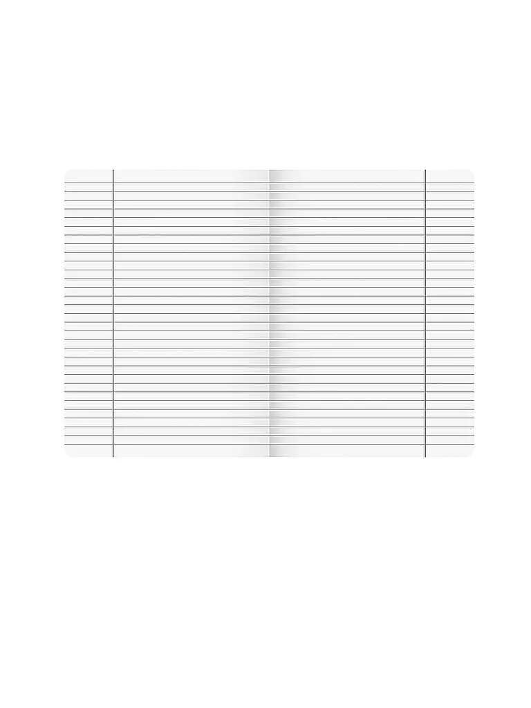 BRUNNEN VERLAG | Cahier A4 Ligné avec marge de correction 9mm 20 feuilles | Aucune couleur