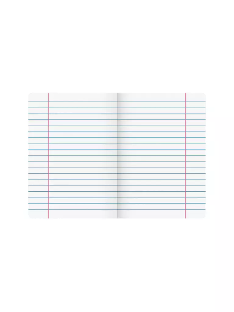 BRUNNEN VERLAG | Cahier A5 Ligné 10 mm 20 feuilles | Aucune couleur