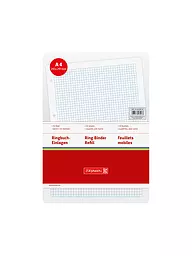 BRUNNEN VERLAG | Recharges pour classeur à anneaux quadrillées 50 feuilles avec cadre | Aucune couleur
