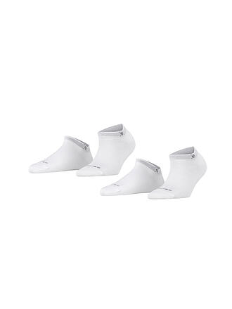 BURLINGTON | Chaussettes sneaker femme lot de 2 EVERYDAY 36-41 blanc