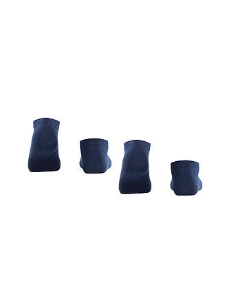 BURLINGTON | Chaussettes sneaker femme, lot de 2 EVERYDAY 36-41 marine