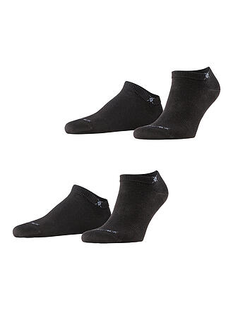BURLINGTON | Chaussettes sneaker homme EVERYDAY, lot de 2, 40-46 noir