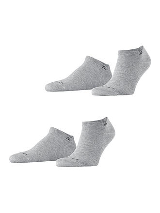 BURLINGTON | Chaussettes sneaker homme EVERYDAY, lot de 2, 40-46 gris clair