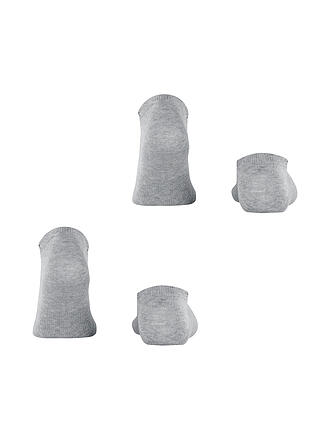 BURLINGTON | Chaussettes sneaker homme EVERYDAY, lot de 2, 40-46 gris clair