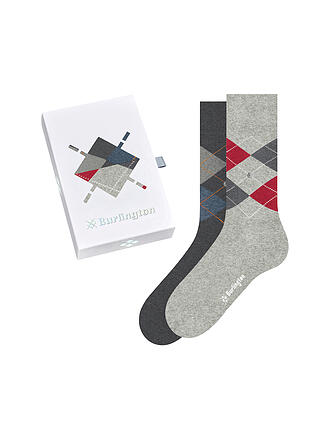 BURLINGTON | Coffret cadeau de 2 paires de chaussettes pour hommes, tailles 40-46, assortiment
