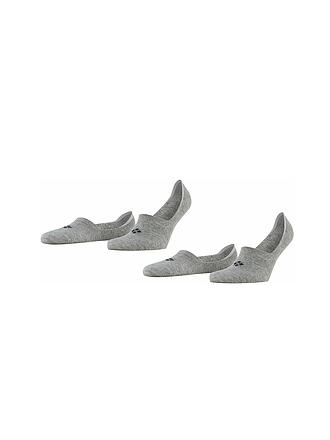 BURLINGTON | Füsslinge homme EVERYDAY, paquet de 2, gris clair