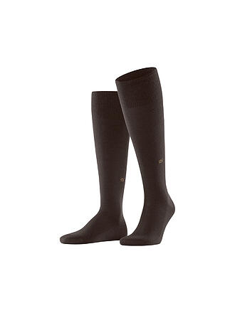 BURLINGTON | Chaussettes montantes homme LEEDS 40-46 marron foncé