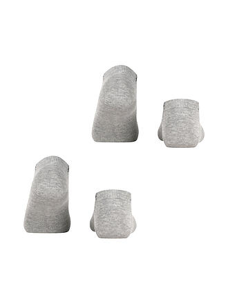 BURLINGTON | Chaussettes sneaker femme lot de 2 EVERYDAY 36-41 gris clair