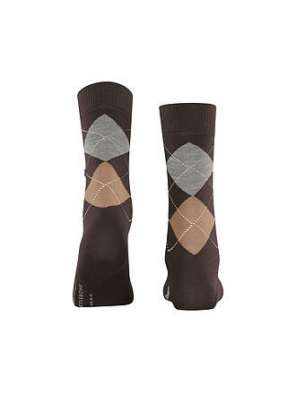 BURLINGTON | Chaussettes femme MARYLEBONE 36-41 marron foncé