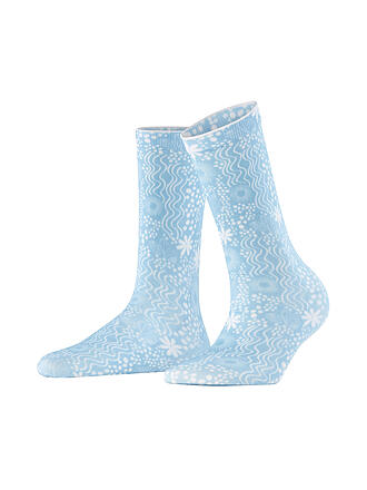 BURLINGTON | Chaussettes Femme UNDERWATER 36-41 bleu clair