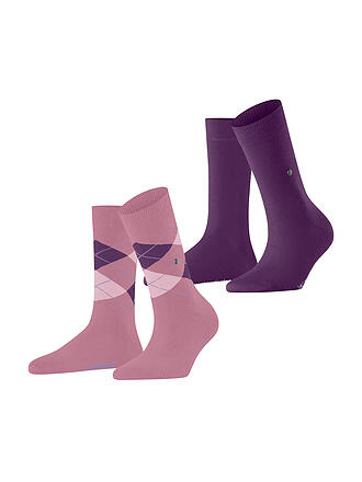 BURLINGTON | Chaussettes femme EVERYDAY lot de 2 36-41 english rose