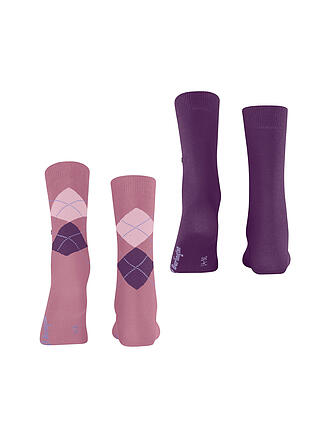BURLINGTON | Chaussettes femme EVERYDAY lot de 2 36-41 english rose